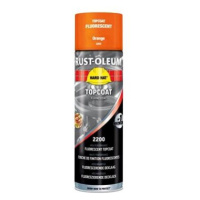 Rust-Oleum Fluorescenční barva ve spreji HARD HAT® Topcoat Fluorescent, 500 ml, oranžová