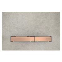 Geberit Sigma50 - Ovládací tlačítko pro 2 množství splachování, dekor betonu/červené zlato 115.6