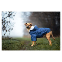 Vsepropejska Riska pláštěnka pro psa Barva: Modrá, Délka zad (cm): 26, Obvod hrudníku: 34 - 38 c
