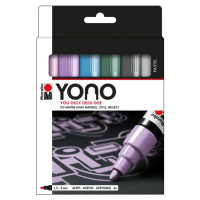 Marabu YONO Sada akrylových popisovačů - pastelové barvy 6x 1,5-3 mm Pražská obchodní společnost