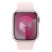 Apple Watch Series 9 Cellular 41mm Růžový hliník se světle růžovým sportovním řemínkem S/M Růžov