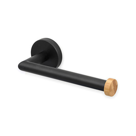 Spirella Držák na toaletní papír IANA, ocel, bambus, černý