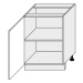 ArtExt Kuchyňská skříňka spodní PLATINIUM | D1D 60 Barva korpusu: Lava