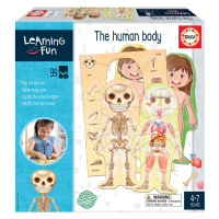 Naučná hra pro nejmenší The Human Body Educa Učíme se anatomii lidského těla s obrázky 99 dílů o