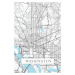 Mapa Washington white, (26.7 x 40 cm)