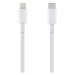 OBAL:ME Fast Charge USB-C/Lightning Kabel 1m White