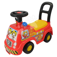 Odrážedlo hasičské auto Mickey Fire Truck Kiddieland se zvukem a světlem a úložným prostorem pod