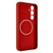 FIXED MagLeather kožený kryt s MagSafe Samsung Galaxy S24 červený