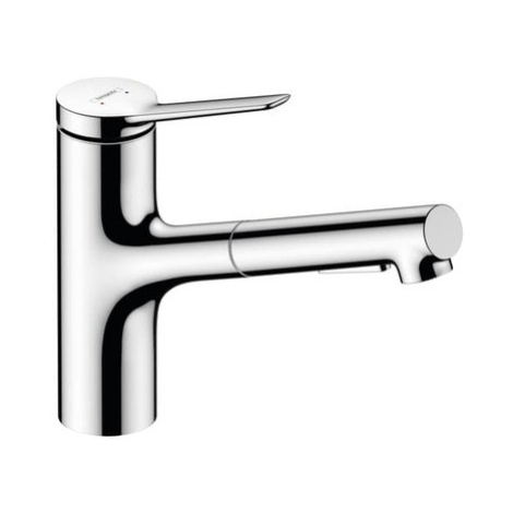 Dřezová baterie Hansgrohe Zesis s vytahovací sprškou, 2 proudy chrom 74810000