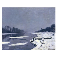 Obrazová reprodukce Ice floes on the Seine at Bougival, c.1867-68, Claude Monet, 40 × 30 cm