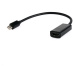 Kabel CABLEXPERT A-mDPM-HDMIF-02 red. miniDisplayport na HDMI, M/F, černá