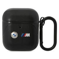 Pouzdro BMW AirPods 1/2 cover Black Leather Curved Line (BMA222PVTK)