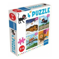 4 puzzle Kočka