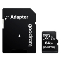 GOODRAM 64GB MicroSD karta 10 UHS I + adaptér