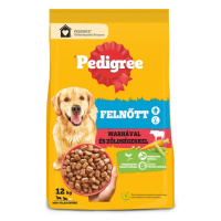 Pedigree Adult suché krmivo pro dospělé psy - hovězí, zelenina 12 kg