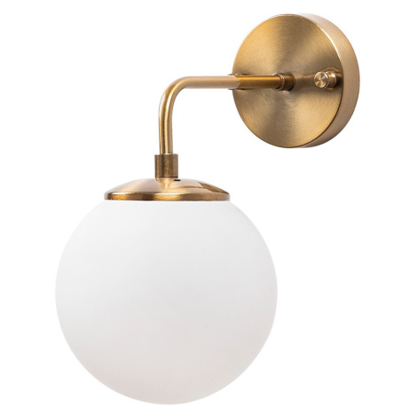 Opviq Nástěnná lampa Viran vintage zlatá/mléčné sklo Opviq lights