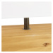 Venkovská stolní lampa dřevěná s bílým stínidlem - Valesca