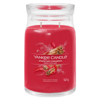 YANKEE CANDLE Signature Vonná svíčka velká 2 knoty Sparkling Cinnamon 567 g