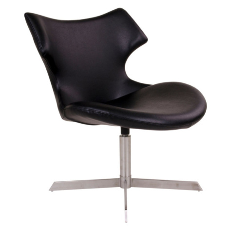 Norddan Designová židle Khloe, černá koženka