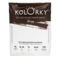 KOLORKY DELUXE VELVET PANTS Night Sleepy vel. XL 12-16 kg kalhotkové eko plenky 17 ks