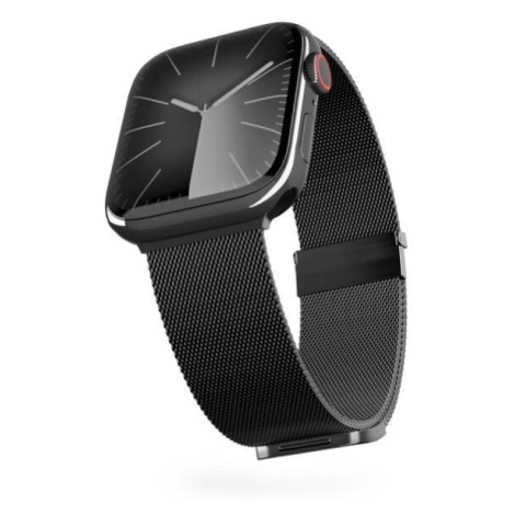 Epico ocelový pásek Milanese+ pro Apple Watch 42/44/45/49mm, černá - 73818181300001