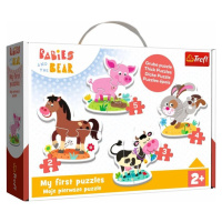 Trefl Puzzle Baby Na farmě 4v1 (2,3,4,5 dílků)