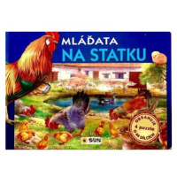 Mláďata na statku - Slož si knížku (4 puzzle o 48 dílcích)