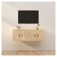 vidaXL Nástěnné TV skříňky 2 ks dub sonoma 57 x 34,5 x 40 cm