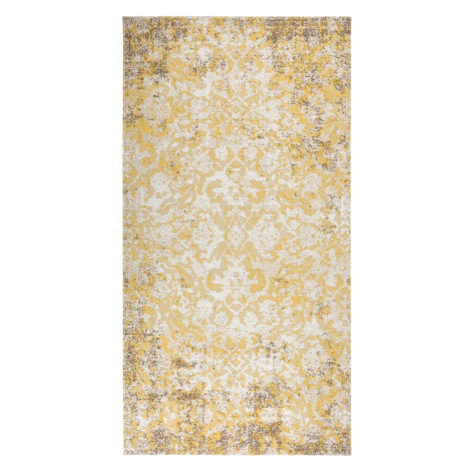 vidaXL Venkovní koberec hladce tkaný 80 x 150 cm žlutý