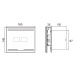 Sapho GLASS koupelnový ventilátor axiální s LED displejem, 8W, potrubí 100mm, bílá