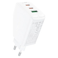 Nabíječka Acefast A41 wall charger, 2x USB-C + USB, GaN 65W (white) (6974316281764)