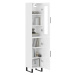 vidaXL Skříň highboard bílá s vysokým leskem 34,5x34x180 cm kompozit