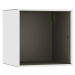 mauser Závěsný otevřený samostatný box, šířka 385 mm, čistá bílá / béžovošedá