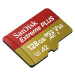 SanDisk micro SDXC karta 128GB Extreme PLUS (200 MB/s Class 10, UHS-I U3 V30) + adaptér