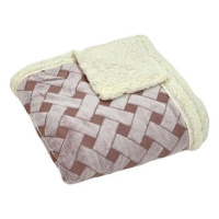 Rosh Beránková deka Pletený sen 200 × 230 cm, růžová