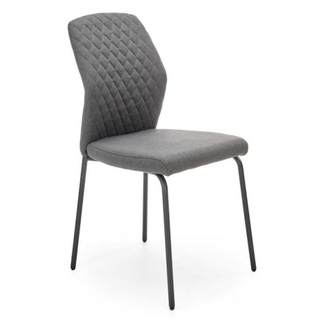 Židle K461 látka/kov šedá 46x56x92 BAUMAX