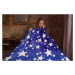 Top textil Mikroflanelová deka Hvězdy 150x200 cm modrá
