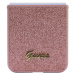 Guess hard kryt na Samsung Galaxy Z Flip 5 Pink Glitter Flakes Metal Logo