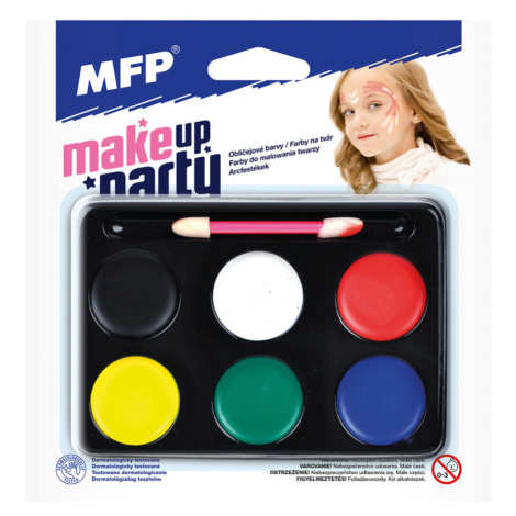 RAPPA - Barvy na obličej - make-up se štětečkem-6 ks barev