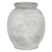 Váza GIRONA 1-10E keramika světle šedá 35cm