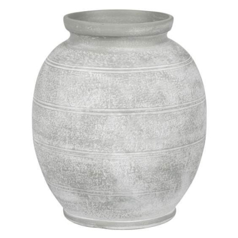 Váza GIRONA 1-10E keramika světle šedá 35cm NDT