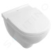 VILLEROY & BOCH O.novo Závěsné WC se sedátkem SoftClose, Combi-Pack, s CeramicPlus, bílá 5660H1R
