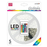 Avide Set voděodolný LED pásek s ovládáním a zdrojem 5m