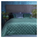 Luxusní přehoz na postel AMARE tmavě tyrkysová 220x240 cm Mybesthome