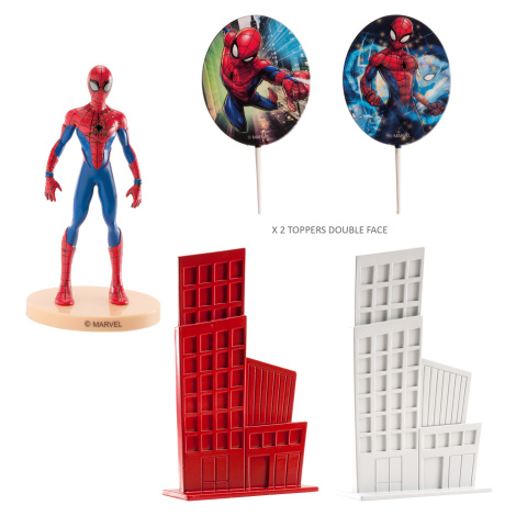 Dekora Sada ozdob se zápichy na dort - Spiderman