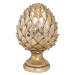 Estila Stylová keramická soška Borová šiška ve zlaté barvě 30cm