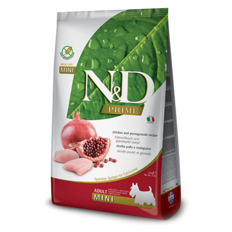 N&D Prime Chicken & Pomegranate Adult Mini pro malá plemena psů 2,5 kg