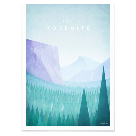 Plakát Travelposter Yosemite, 30 x 40 cm