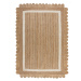 Flair Rugs koberce Kusový koberec Grace Jute Natural/White - 160x230 cm