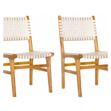 Tuindeco Teak garden chair Mataram (set of 2 chairs)